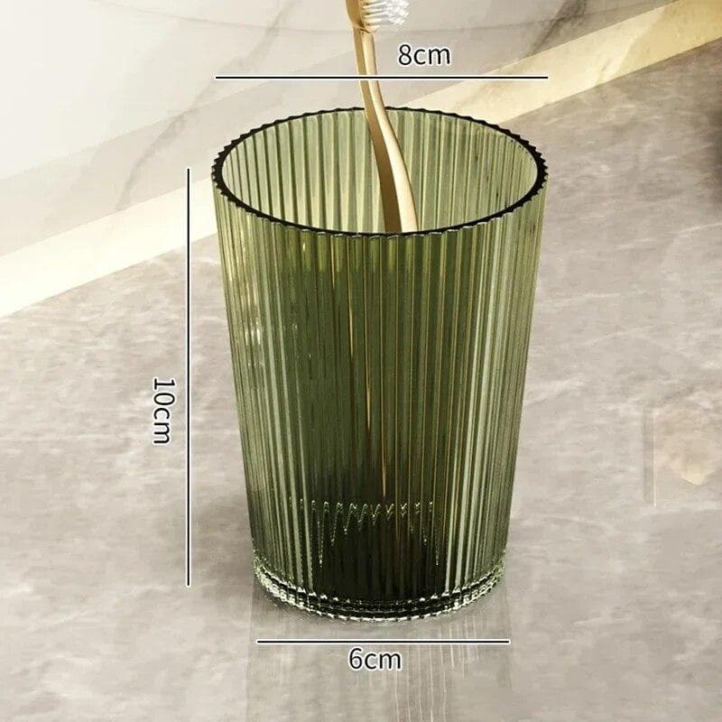 Mouthwash Cup Toothbrush Bathroom Cup Light Luxury Style Bathroom Storage Accessories Toothbrush Holder green