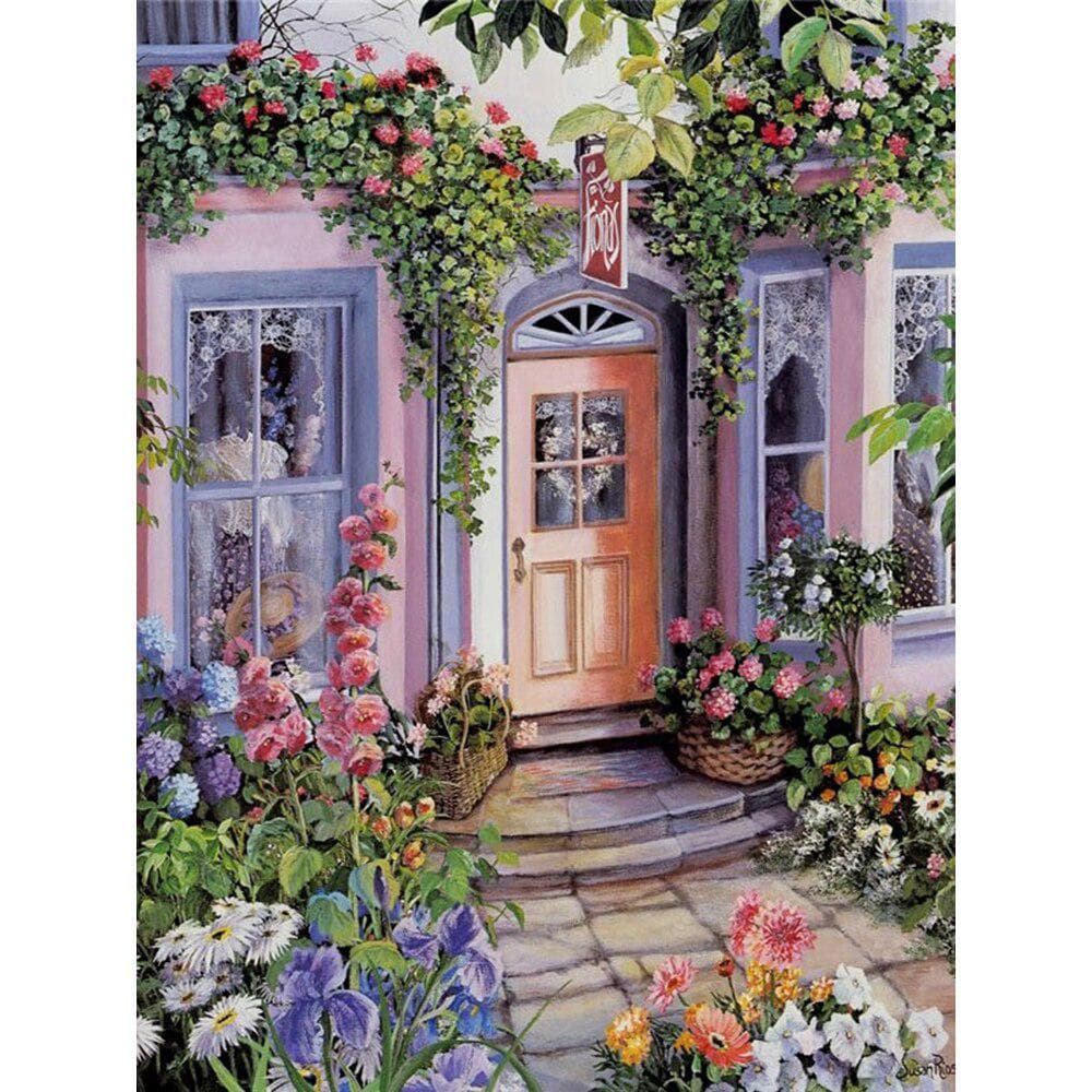 Diamond Embroidery Landscape Garden Full Round Diamond Painting Scenery Pictures of Rhinestones 20X30CM