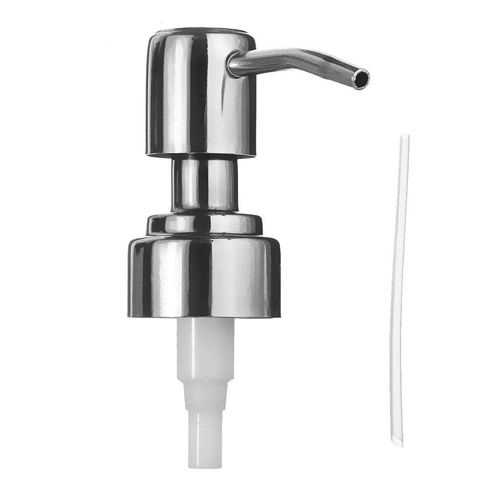 Replacement Pump Stainless Steel Soap and Lotion Dispenser Pump Dispenser Replace Head Apply to 1pcs silver
