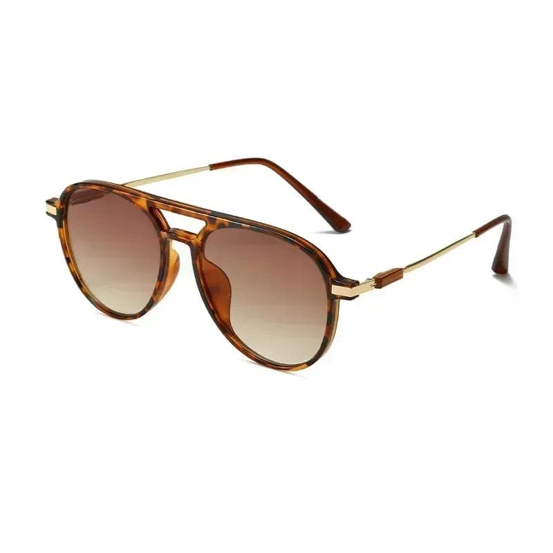 New Oversized Sunglasses Women Men Vintage Pilot Designer Brand Big Frame Mirror Retro Sun Glasses As Picture