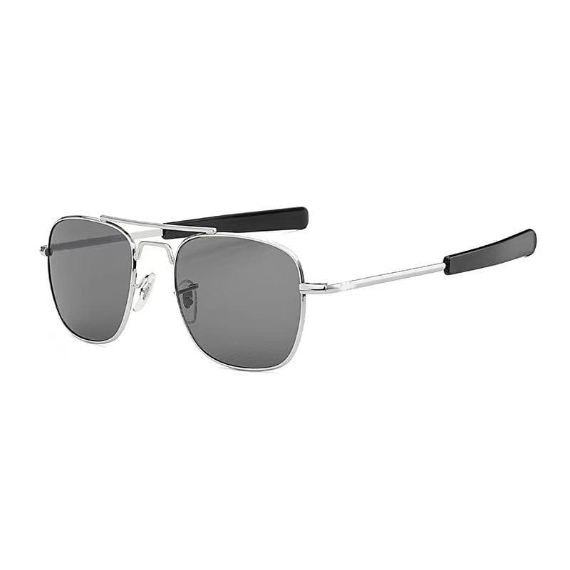 Men's Aviator UV Protection Metal Glass Lens Sunglasses for Driving and Fishing