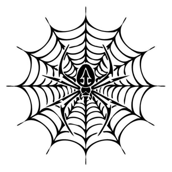 Spider Web Style Window Sticker Car Body Decal Reflective Decor Accessories black