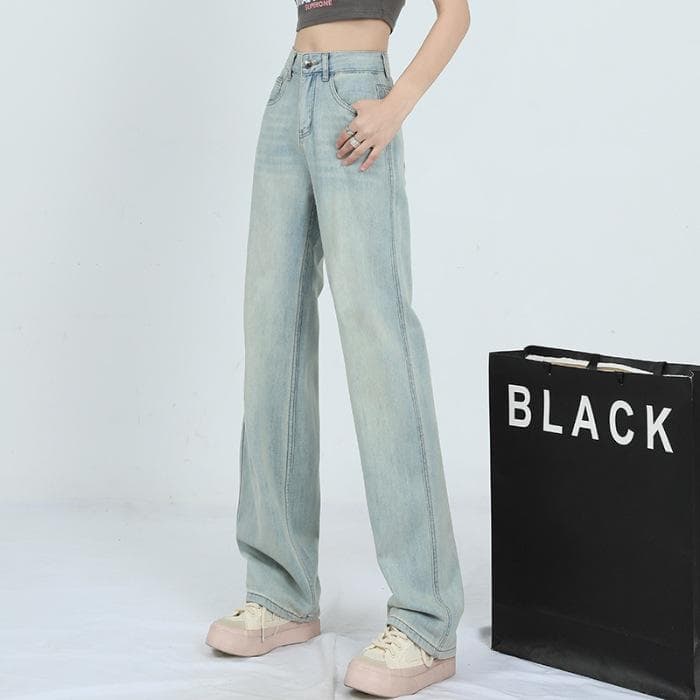 High Waist Straight-leg Pants for Women In Spring and Summer Soft and Narrow Version Wide-leg Pants for Women In Spring and Summer 2XL