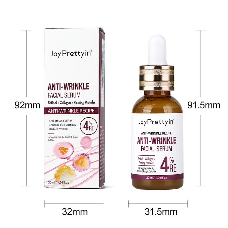 Retinol Anti-Wrinkle Face Serum 8D Hyaluronic Acid Facial Essence Collagen Anti-Aging Lifting Firming Serum Skin Care 30ml brown