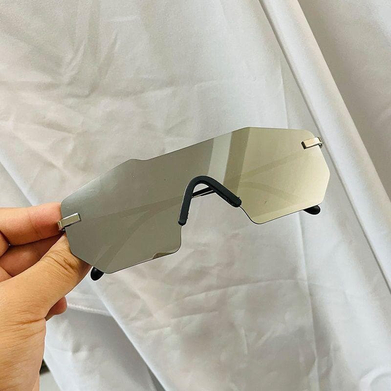 New Borderless Square Sunglasses Women Designer Fashion UV400 Sun Glasses Outdoor Driving Eyewear As shown
