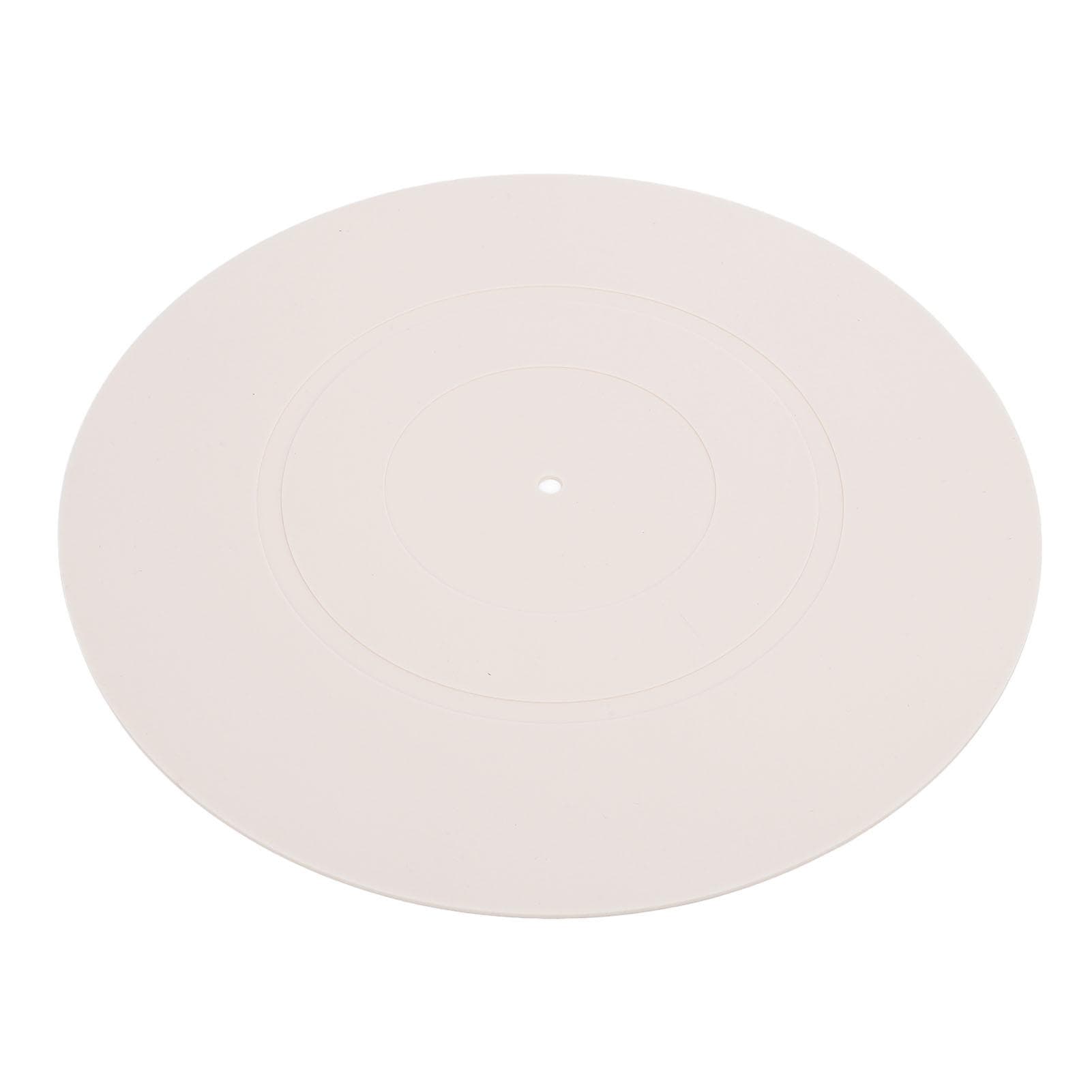 Turntable Platter Mat Rubber Anti Slip Anti Static Turntable Replacement Mat Pad Universal to All beige