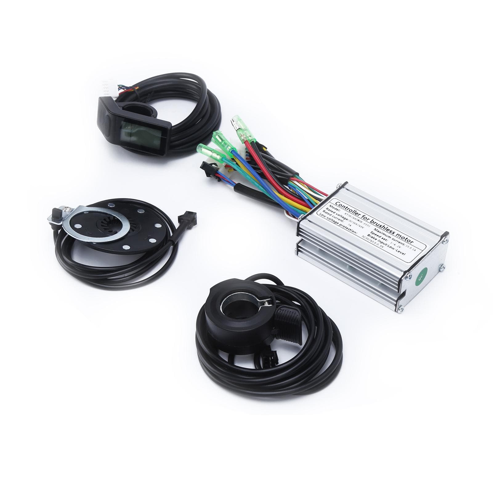 36V48V 250W Electric Motor Brushless 7A Controller with KTLCD4 Display Panel Kit for Electric