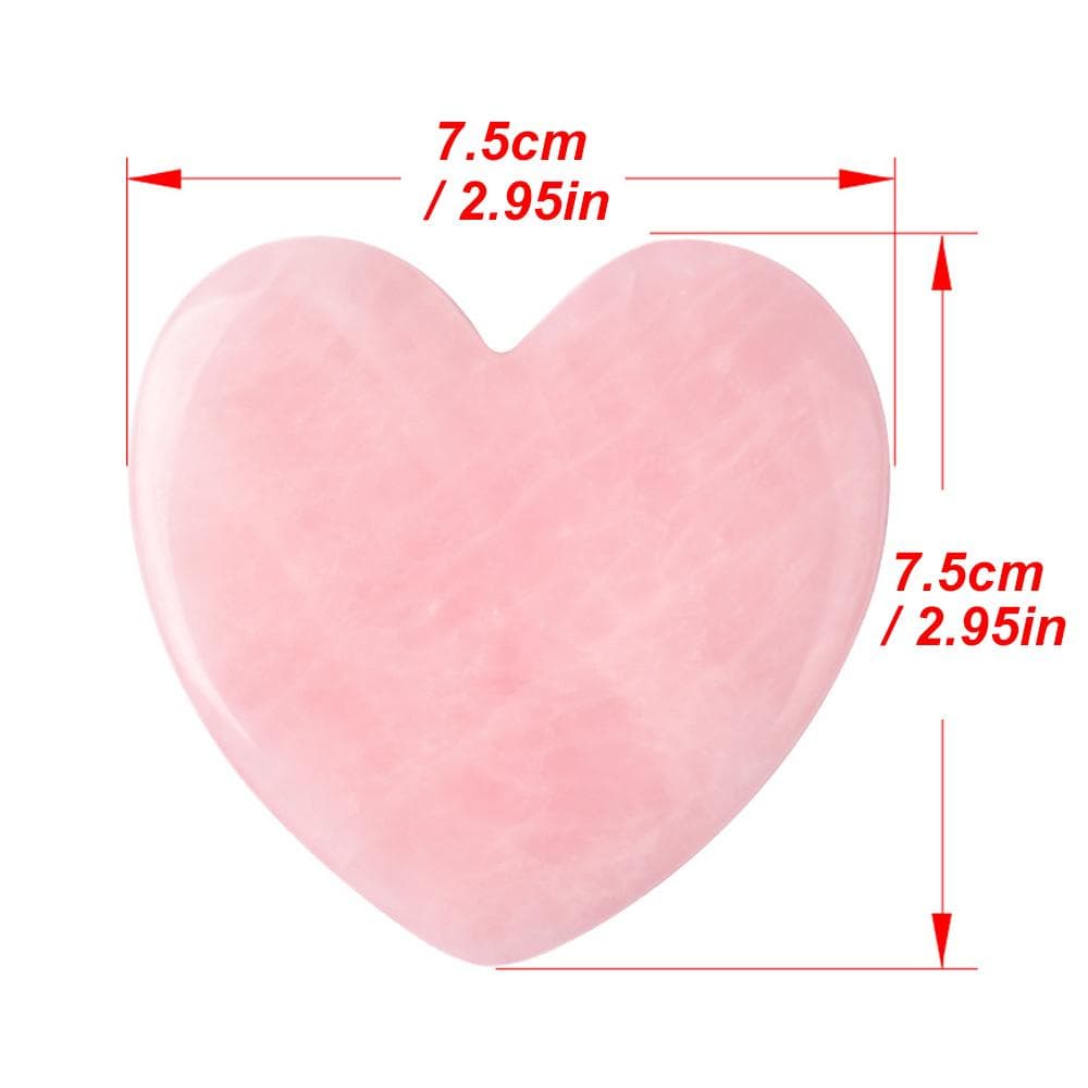 Powder Crystal Heart Shaped Guasha Board Massage Tool for Face Spa Therapy Massager Gouache Antistress Body Scraping Board
