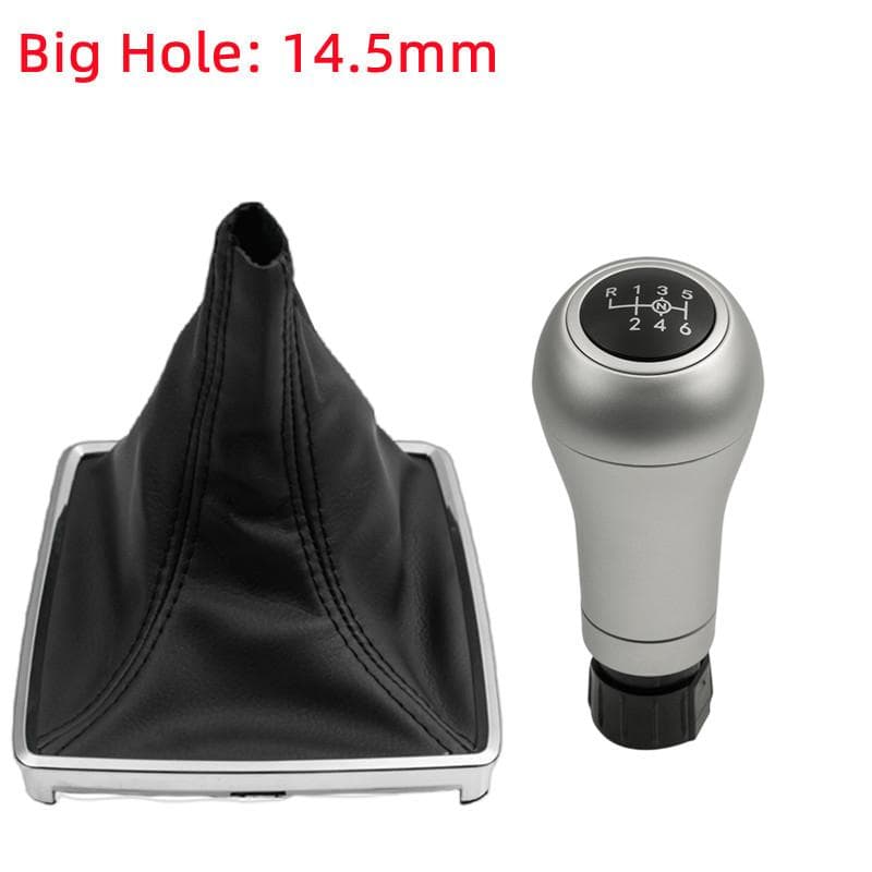 Gear Shift Knob Shifter Lever Stick Gaiter Boot Cover Car Accessories For Mercedes Benz W204 W207 W212 C204 C63 C250 2008-2014 Big Hole