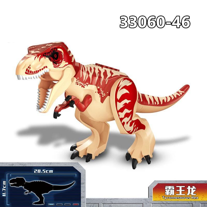 28CM Huge Raptor Carnotaurus Building Blocks Dinosaur Bricks Tyrannosaurus T-Rex Assemble Kids Toys Kids Gift Christmas Gifts 18