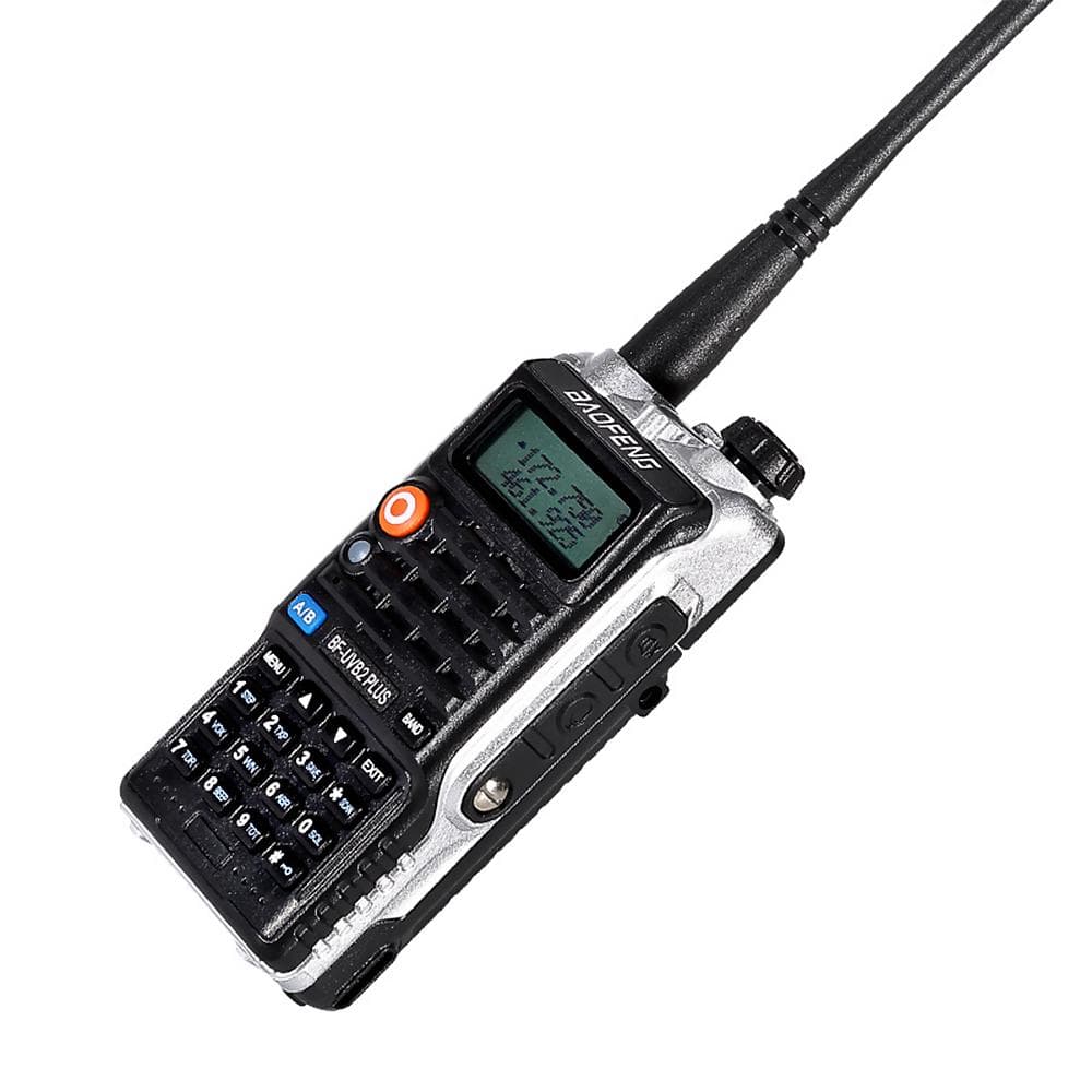 BAOFENG BF-UVB2 Plus FM Transceiver Dual Band LCD Display Handheld Interphone 128CH Two Way black