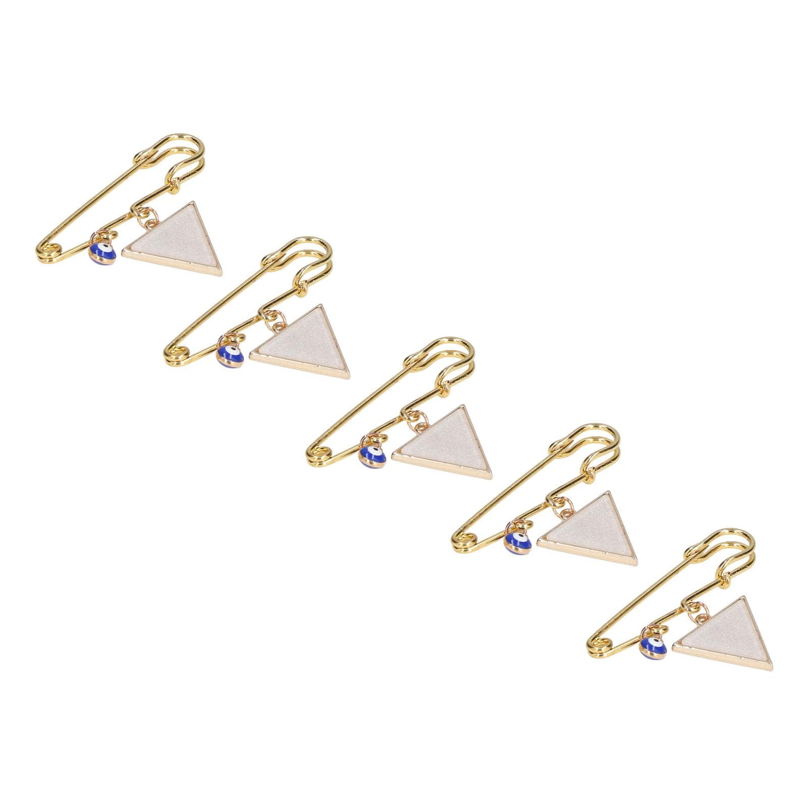5pcs Brooch Lucky Elegant Style Reliable Durable Attractive Evil Eye Decorative Supplies for