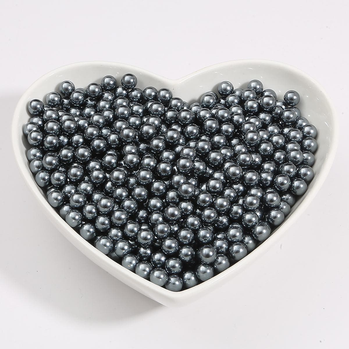 2-18mm No Hole Multi Color Round Plastic ABS Imitation Pearl Beads for DIY Jewelry Making 3mm 1000pcs dark grey