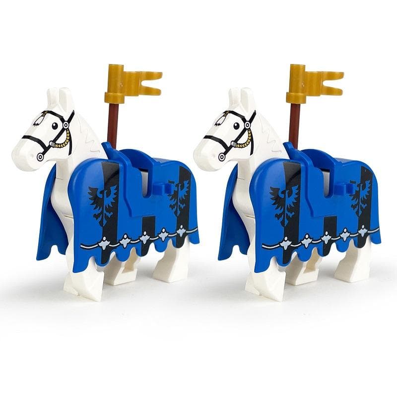 MOC Medeival Knights Horse MiniFigures Building Blocks Bricks Toys Gift
