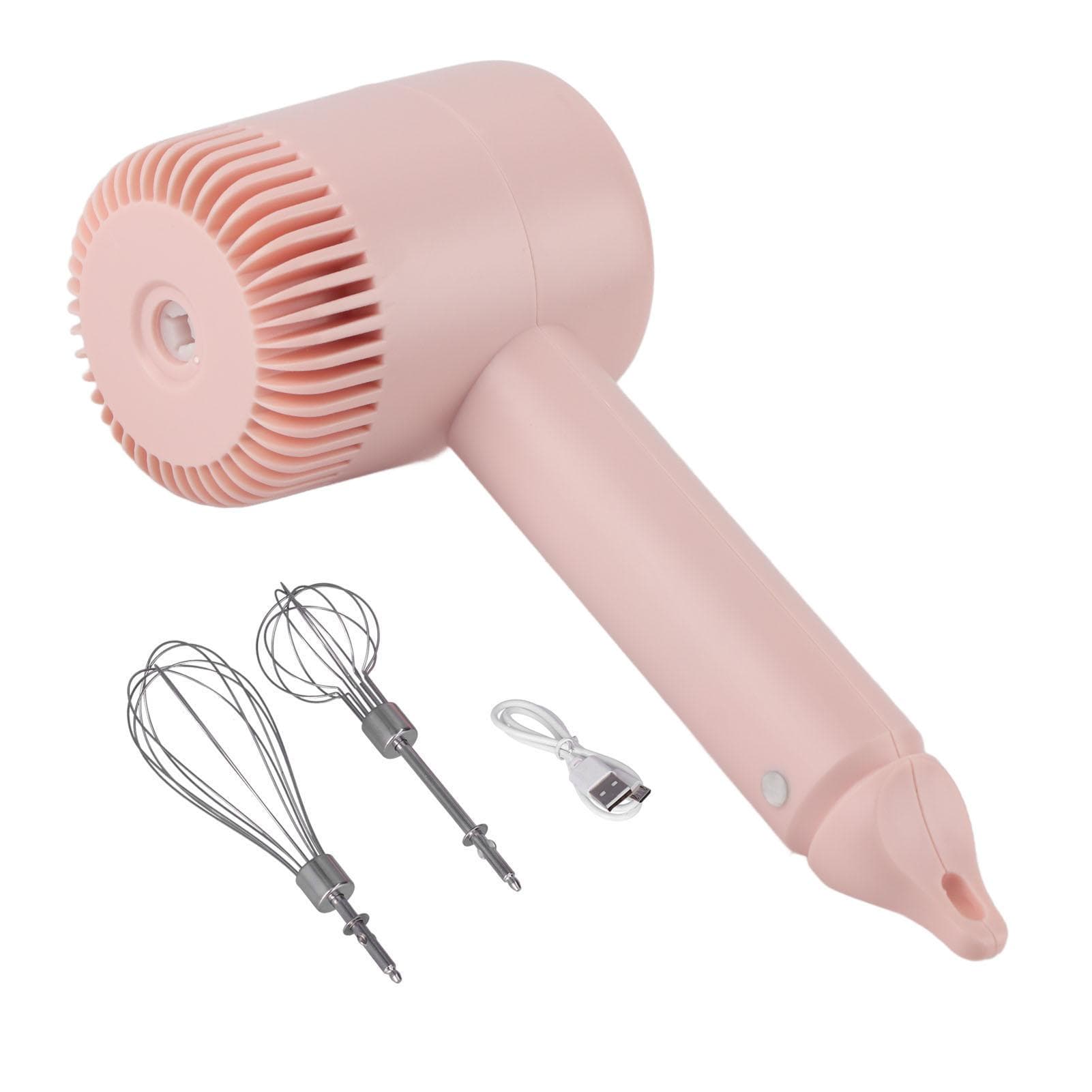 Hand Mixer Electric Long Lasting Stirring Powerful Motor Removable Egg Stick Electric MixerPink