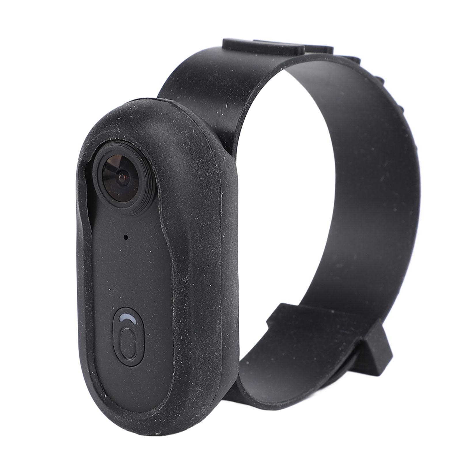 Pet Collar Camera 4K 30FPS HD Wireless Wide Angle Magnetic Loop Recording Wearable Small Action black