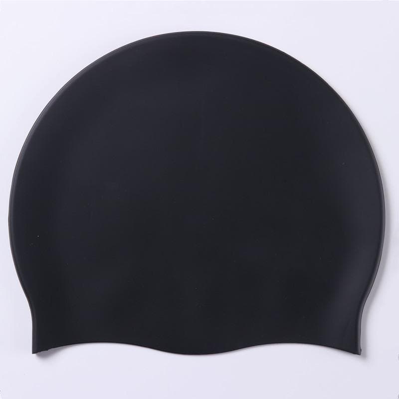 Swimming Cap For Women And Men, Cap For Very Long Thick Curly Hair&Dreadlocks Weaves Braids Afros Silicone Keep Your Hair Dry One Size black