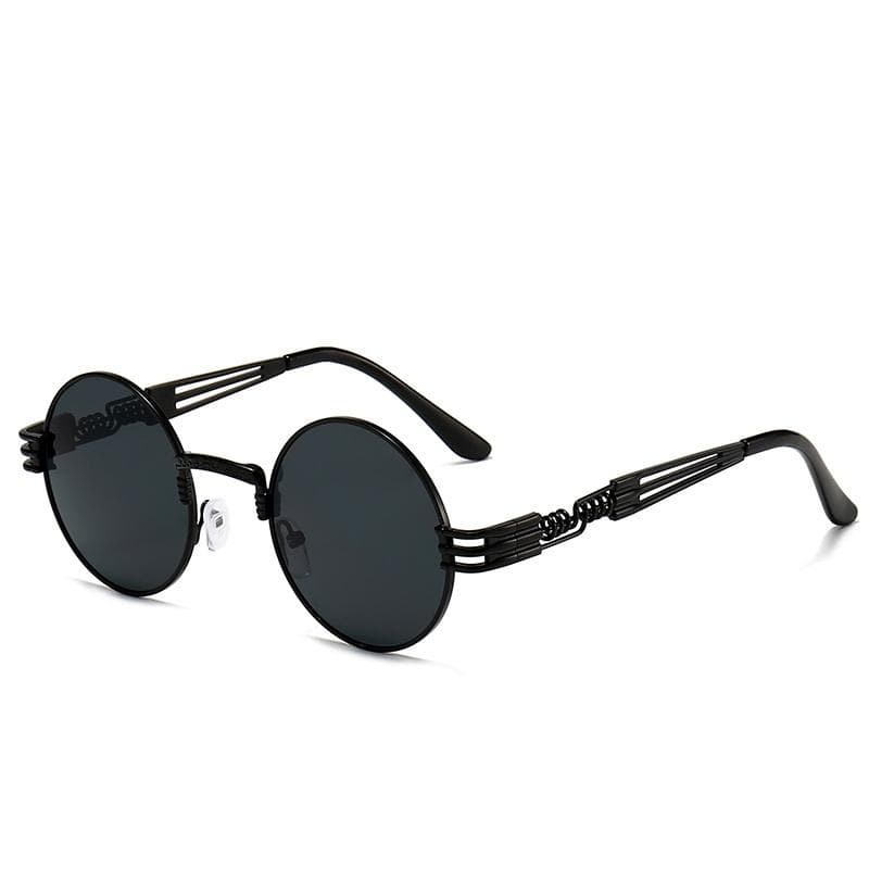 Vintage Metal Steampunk Round Sunglasses Unisex Luxury Punk Fashion UV400 Gradient Shades For Men And Women