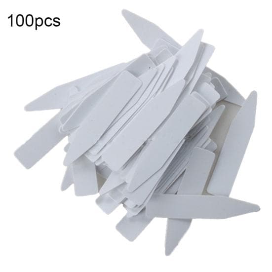 Fantastic 100Pcs Mini Plastic Plant Seed Label Pot Marker Nursery Garden Stake Tags Tool
