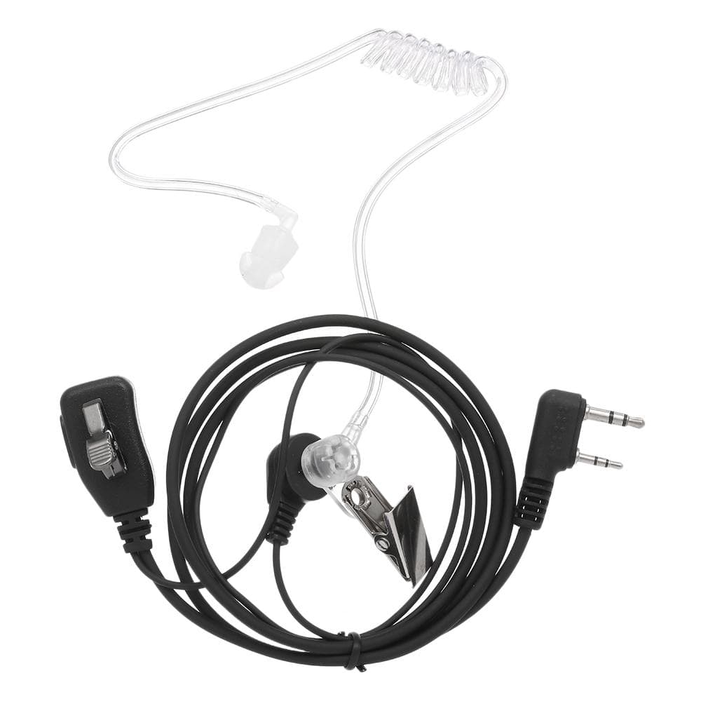 Walkie Talkie Heaphones Acoustic Air Tube Earpiece Headset with Big Mic PTT for Motorola Two Way K Plug