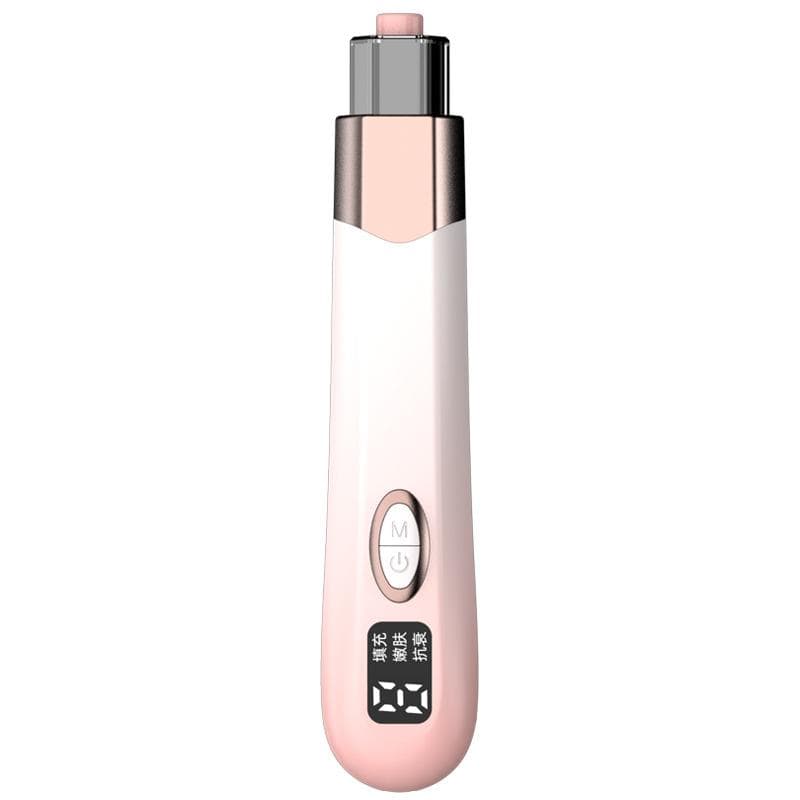 New Household Needleless Hydro Light Meter Beauty Salon Microcrystalline Introducer Face Beauty Meter Electric Beauty Pen pink