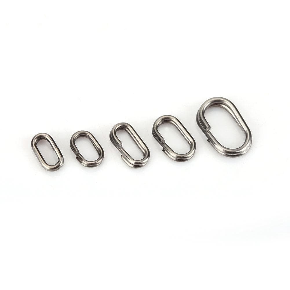 180Pcs Stainless Steel Split Rings Swivel Fishing Tackle Snap Connectors Kit