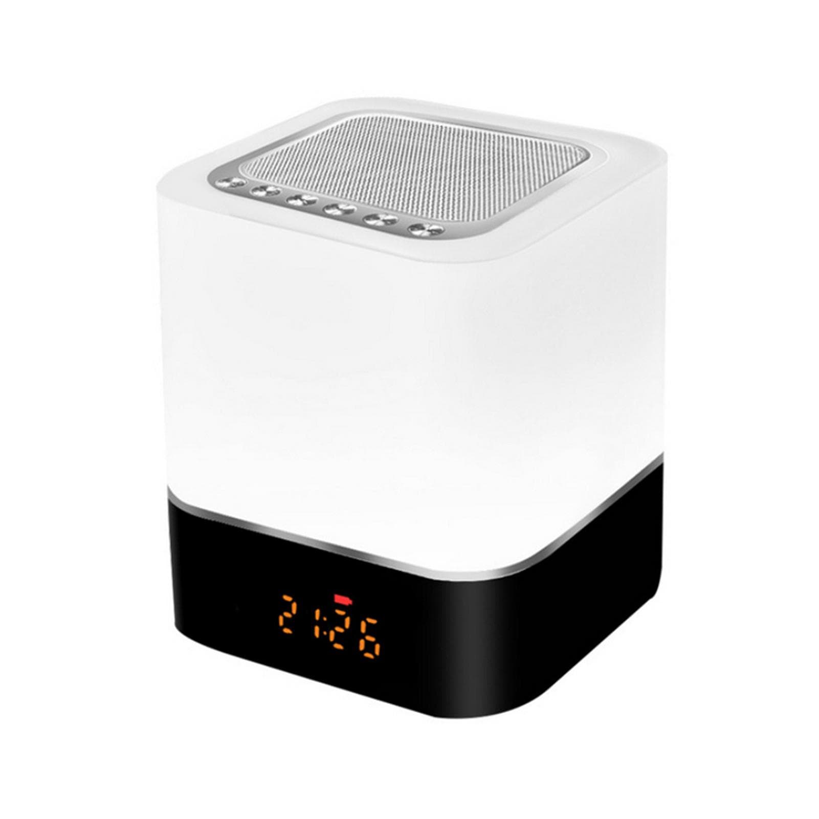 Multifunctional Atmosphere Lamp Wireless BT Speaker Touch Lamp Colorful LED Night Light Alarm Clock