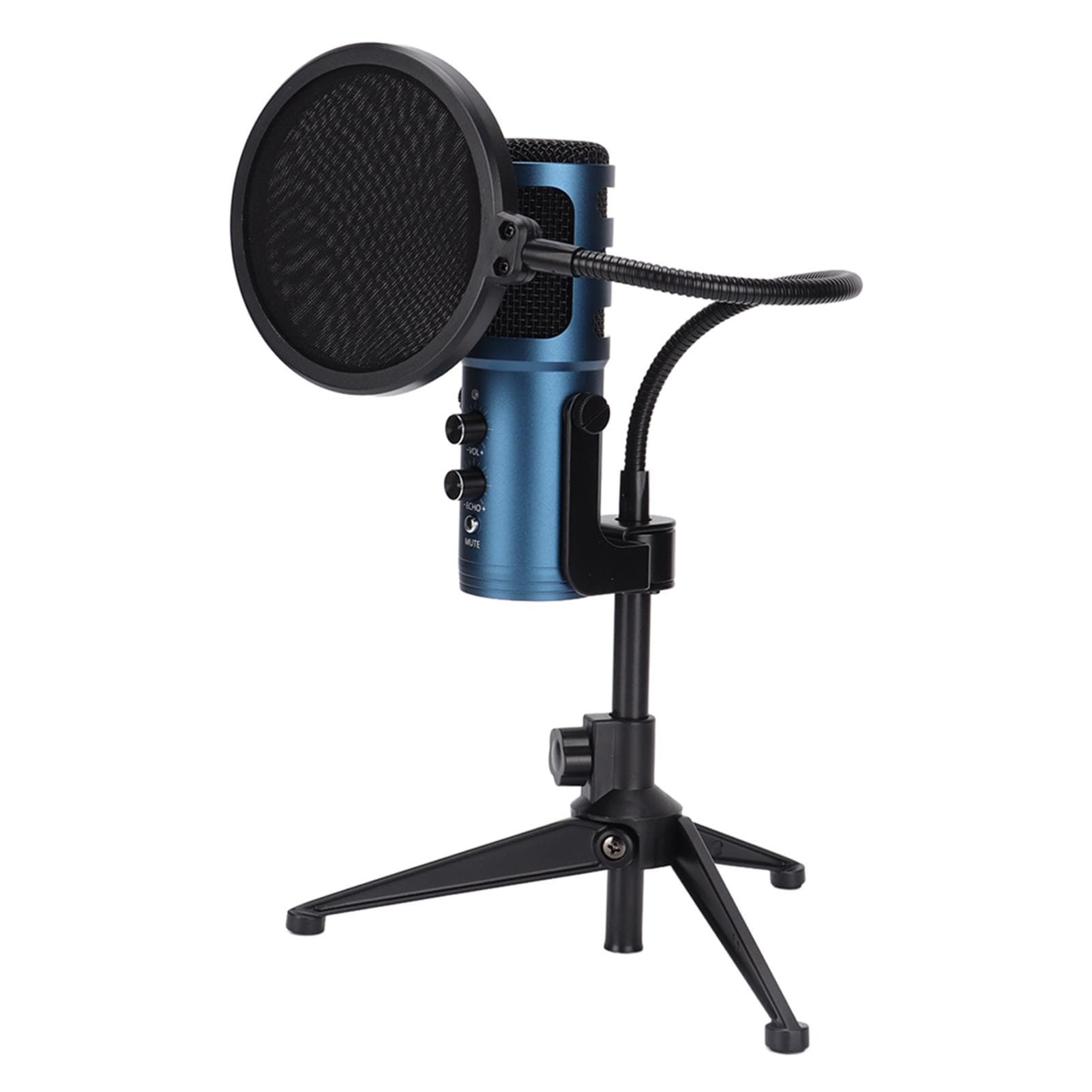 PC Game USB Condenser Microphone Cardioid Recording Noise Reduction Desktop USB Microphone with