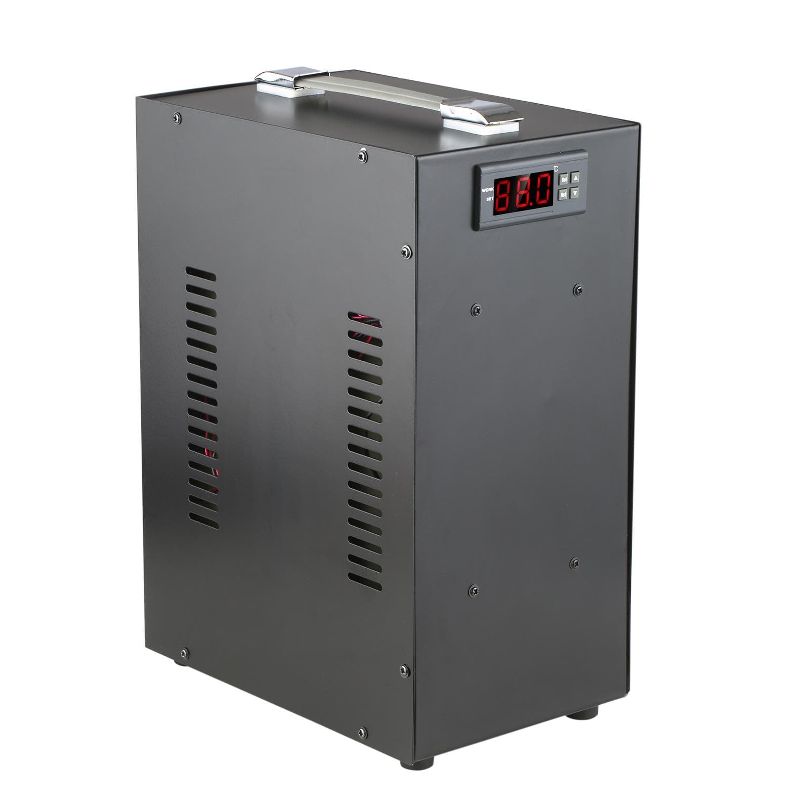 Aquarium Chiller Aquarium Cooler LCD Display Quiet Fish Tank Cooling System 20L for Fish Water EU Plug & 40L black
