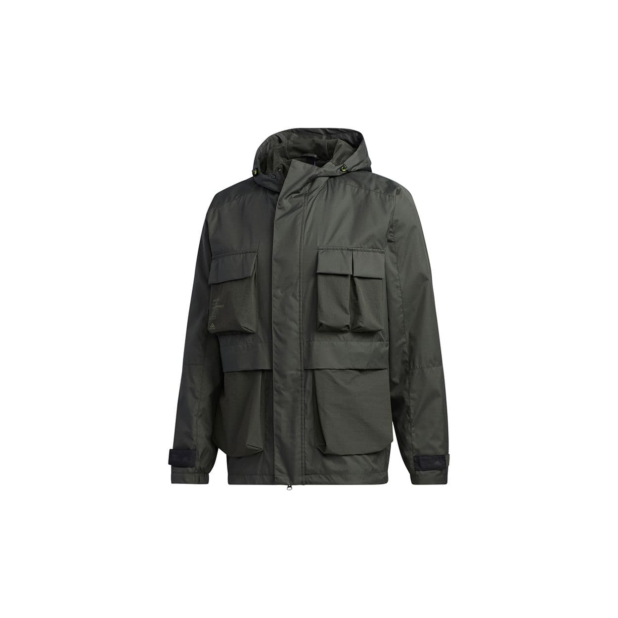 Adidas Multi-Pocket Sports Hooded Jacket Men Outerwear Dark-Earth-Brown GF4013 S
