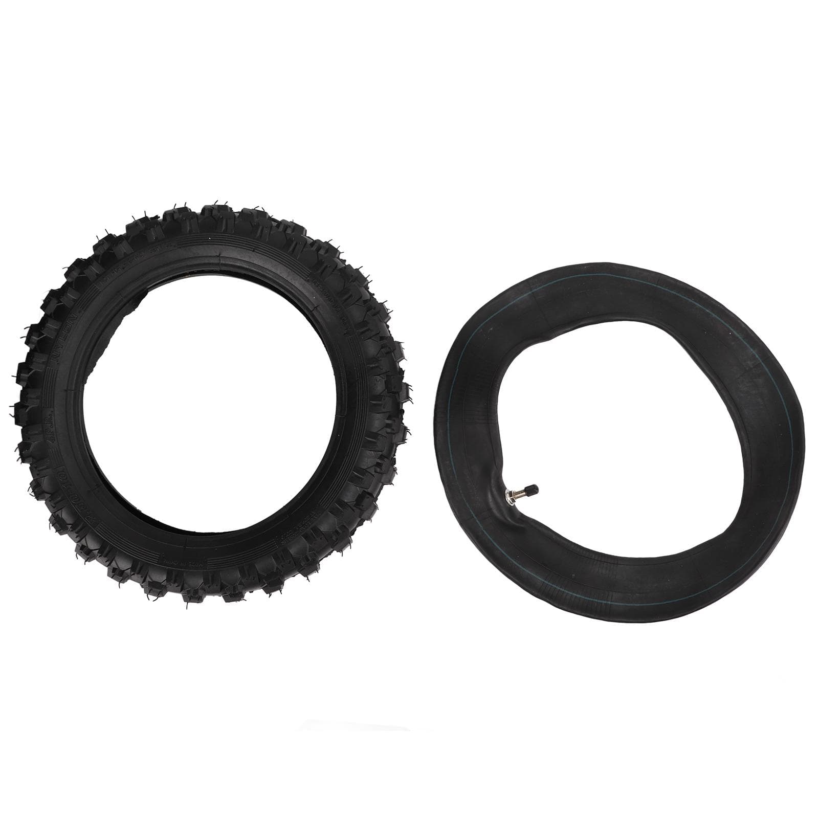 2.50?10 Inch Off Road Tire and Inner Tube Replacement for CRF50 Dirt Bike with Straight Vavle