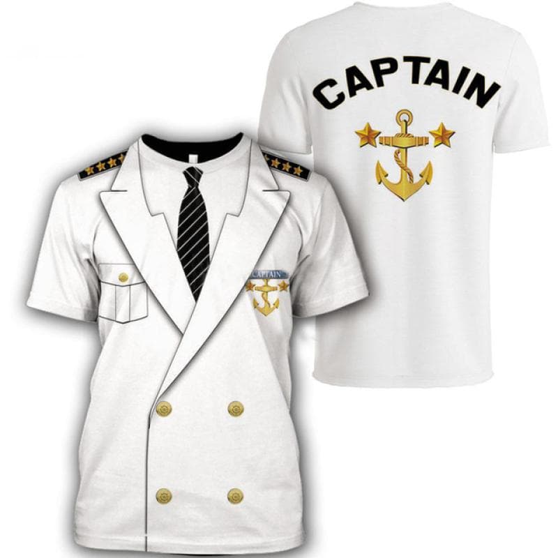 Summer Men's T-shirts 3d Police Uniform Print O-neck Short Sleeve Fashion Cosplay Clothing Oversized Streetwear Tops Tee Shirts 2XL