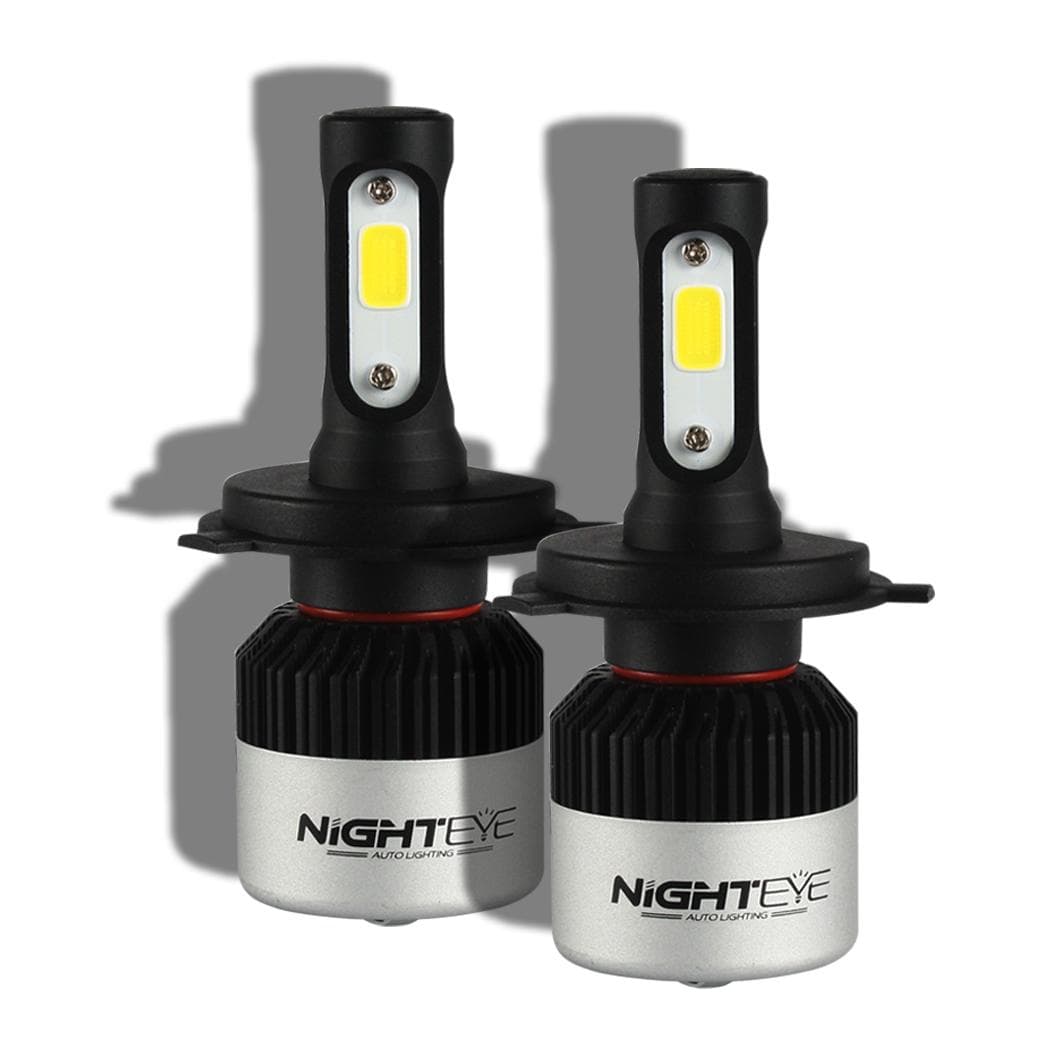 72W Car Headlights Nighteye LED Light Driving Fog Bulb Lamp for 9000LM H7/H4/H11/H9/H1/9005/9006 Car Auto H4