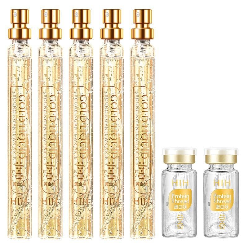 Protein Thread Lifting Set Facial Filler Absorbent Collagen Gold Essence Combination Face Lift Firming Golden Thread Carving Lighten Fine Lines 1 SET