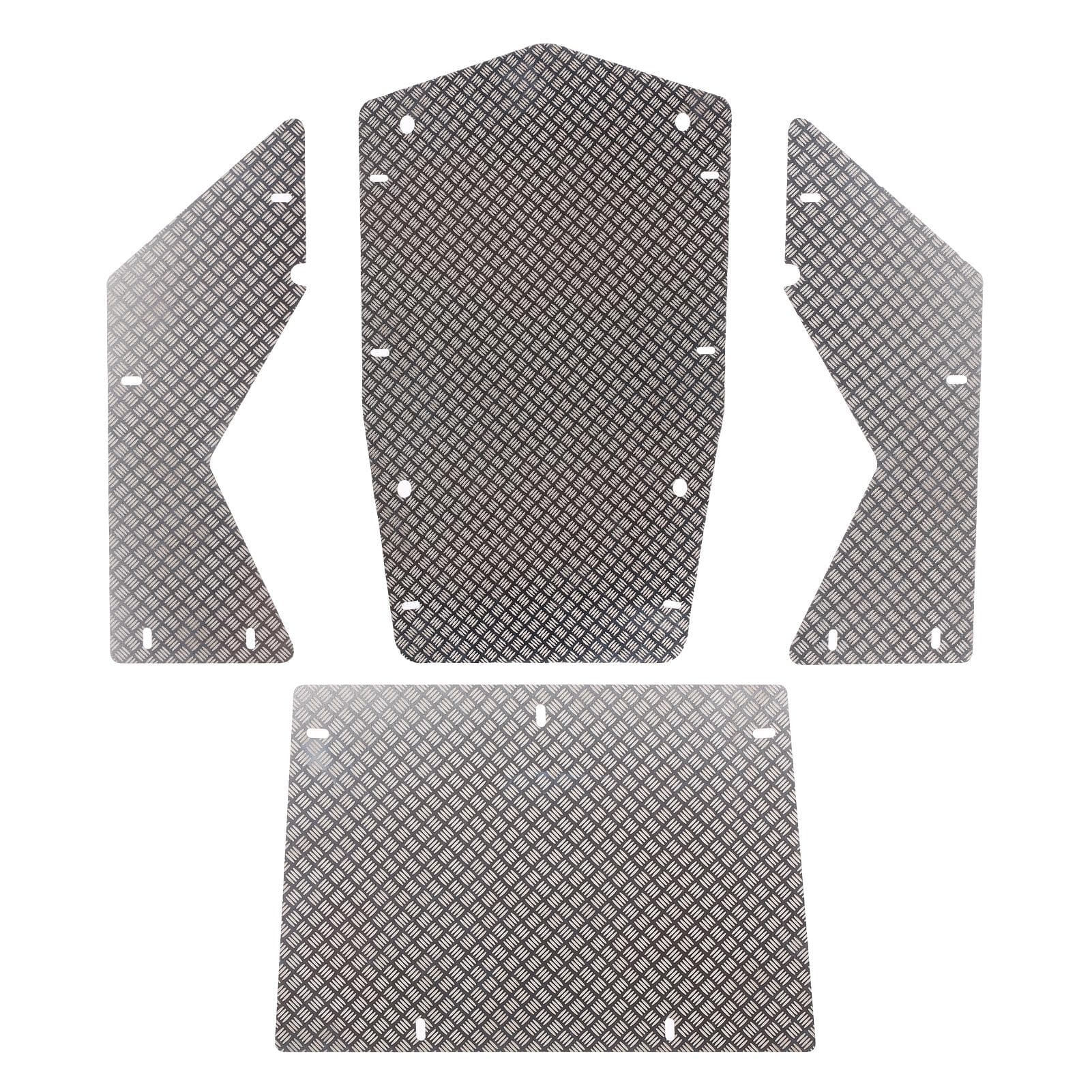 Compatible with Axial Wraith 90018 Aluminium Alloy Engine Hood Panel Roof Panel Side Panel Skid silver