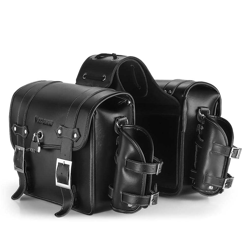 Retro Motorcycle Rearseat Bag Large Capacity Motorcycle Bag Universal Motorcycle Riding Rear Bag black