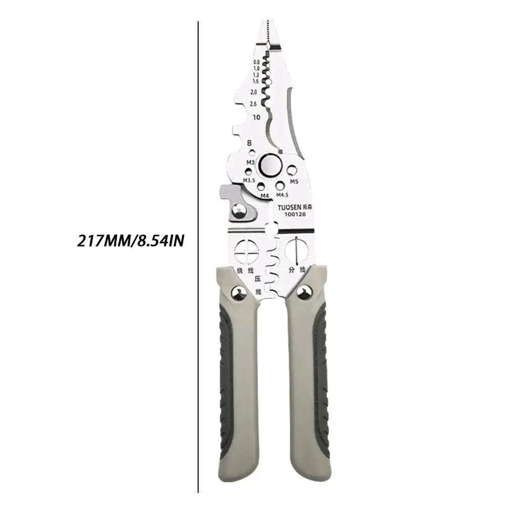 Wire Pliers Set Stripper Crimper Cable Cutter Adjustable Wire Strippers Multifunctional Electric Wire Stripping Crimping Pliers Terminal Hand Tool