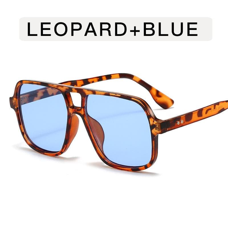 Vintage Pilot Sunglasses Women Double Bridge Candy Color Sun Glasses Trendy Korean Style Shades Fashion Brand Design 1PC