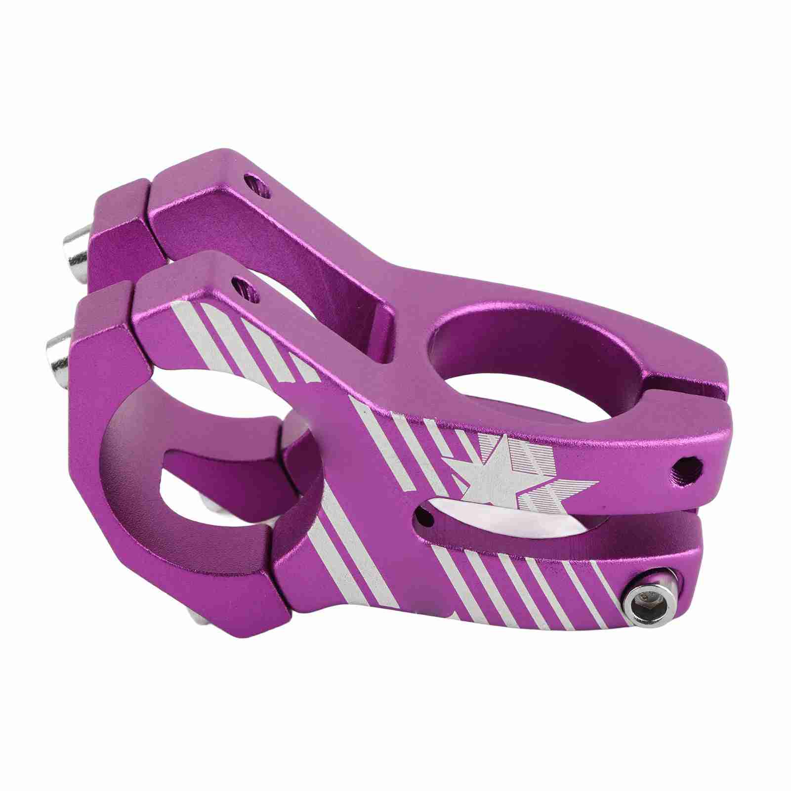 31.8mm Durable Mountain Road Bike Handlebar Stems Aluminum Alloy Bicycle Bar Stem Purple