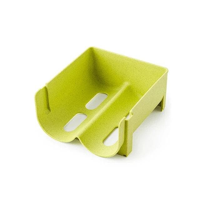 Anti-Fall Overlap Storage Rack Glass Beer Bottle Drink Holder Refrigerator Drawer Beverage Box Can Dispenser Space Saving Tray green