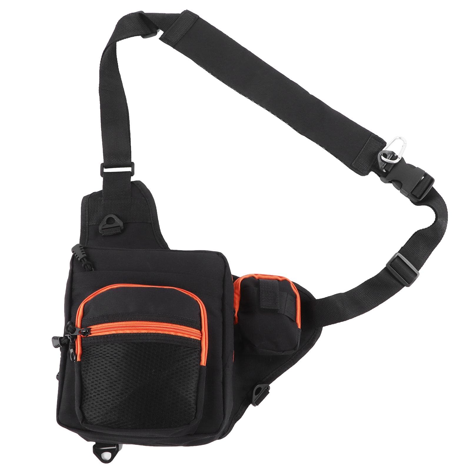 Polyester Multifunctional Fishing Tackle Crossbody Bag with Adjustable Shoulder Straps(Green )