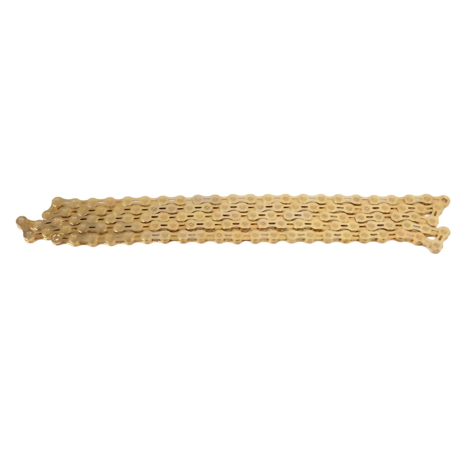 Bike Chain 10 Speed Half Hollow Variable Speed Chain Mountain Road Bike Replacement Chain Gold