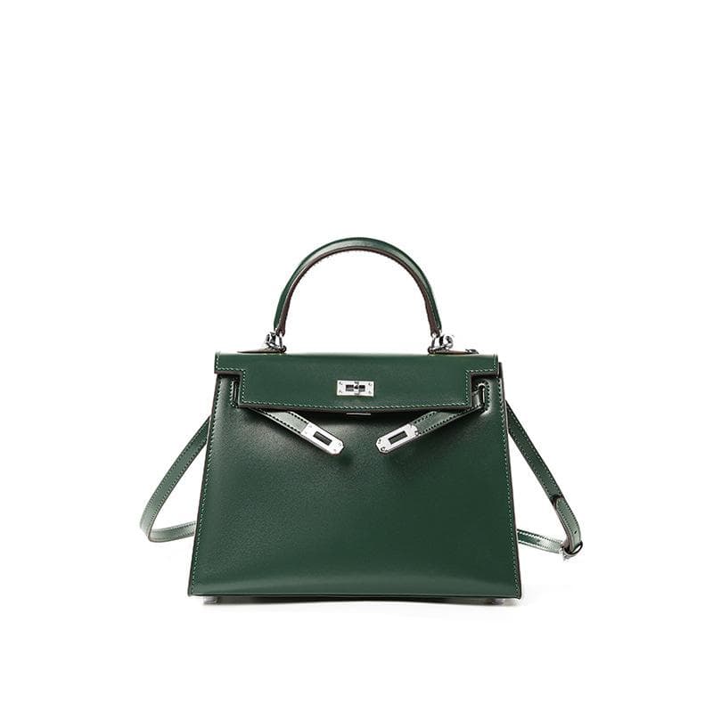 High End Version Bag Second-generation BOX Patterned Cowhide Mini Handbag New High-end Leather Women's Crossbody Bag 22x8x15cm