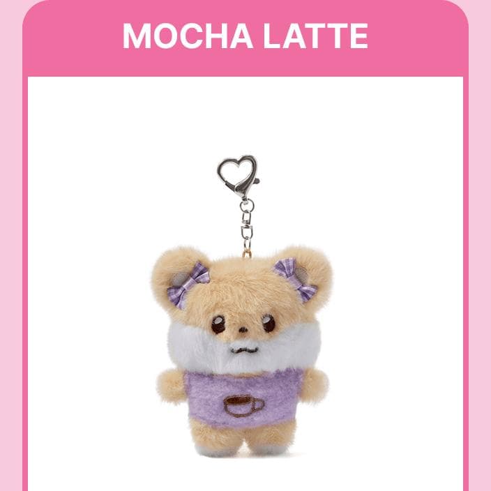 Pre-order ILLIT 2nd Debut Anniversary Plush Key Ring MOCHA LATTE
