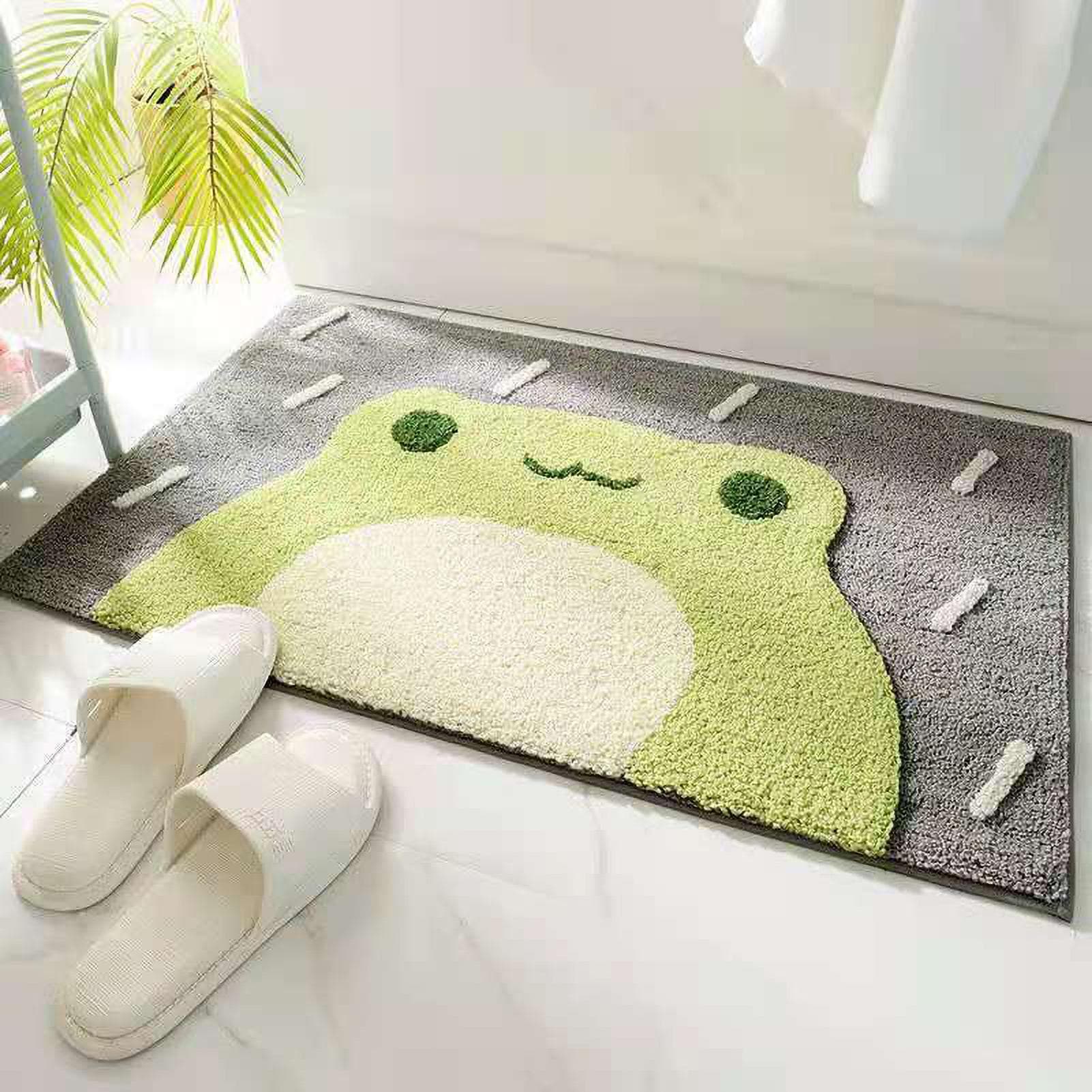 Bath Mat Multipurpose Luxury Shaggy High Absorbent Slip Resistance Cute Shower Rug for Bathtub