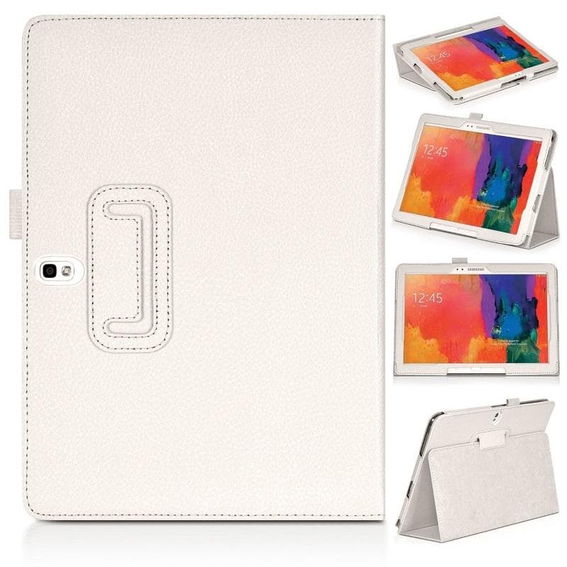 PU Leather Flip Stand Cover For Samsung Galaxy Note 2014 Edition 10.1 P600 P605 Magnetic Smart Case Tab Pro 10.1 T520 T521 T525 Note P600 10.1 white
