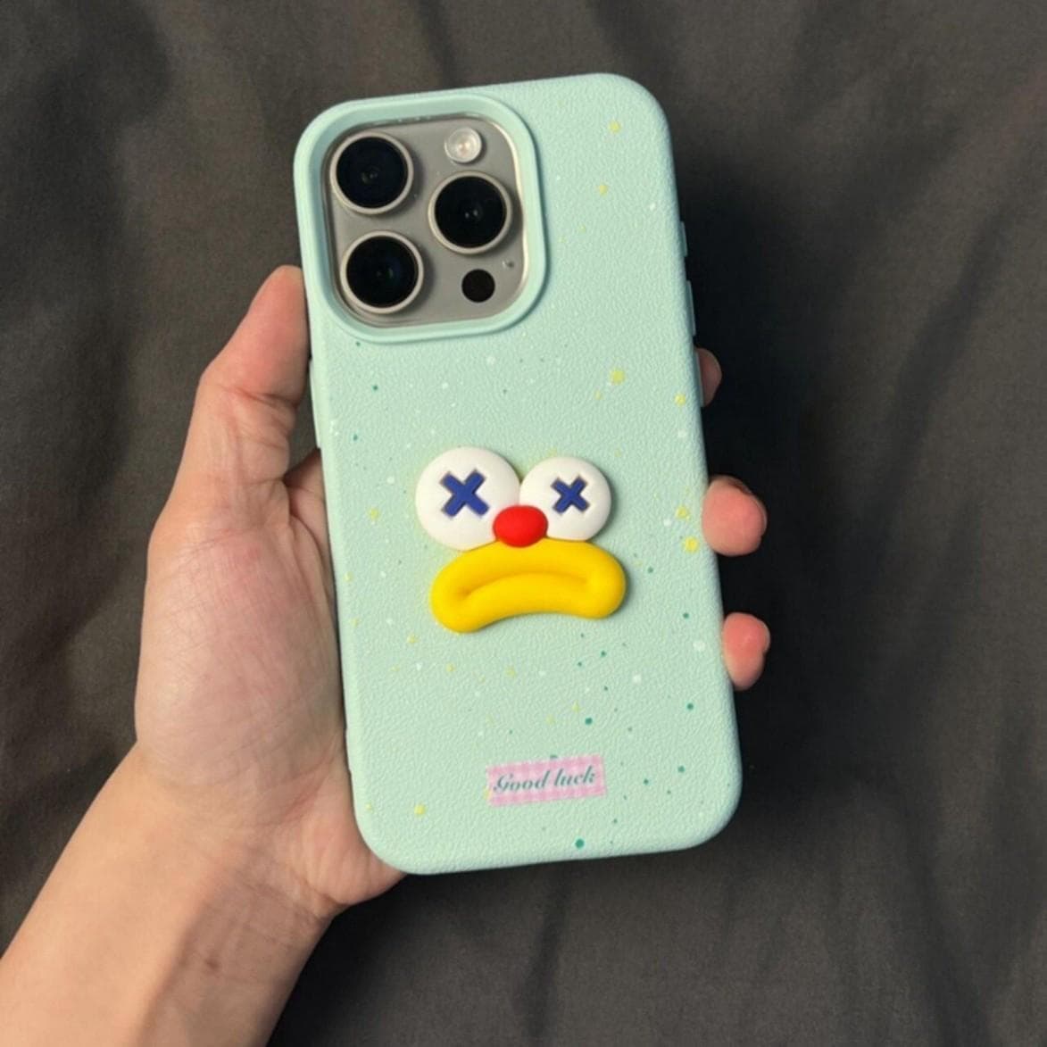 Couple Funny Cartoon Three-dimensional Clown Expression Suitable for Apple 15promax Mobile Phone Case Iphone13/16 Apple XS