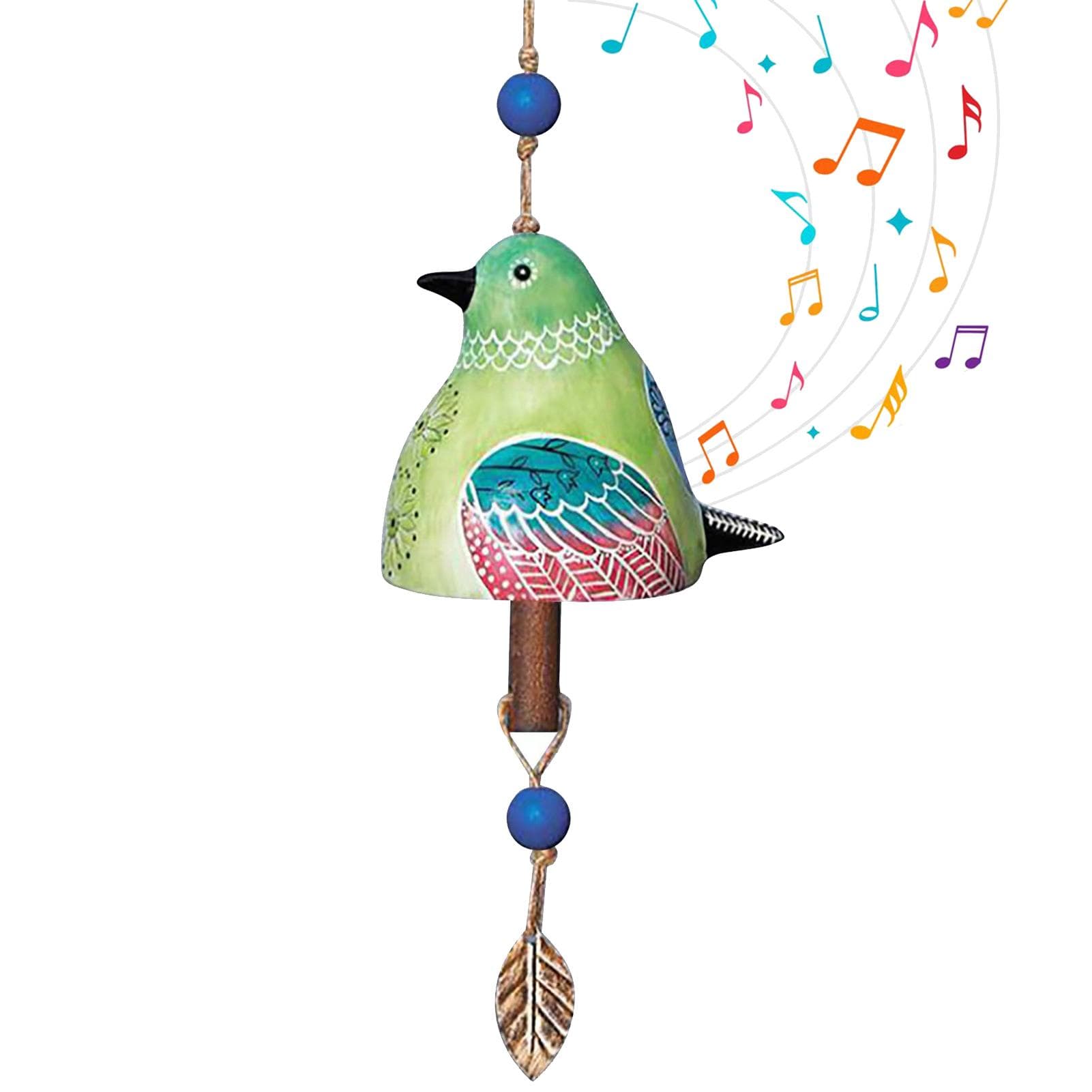 Ceramic Wind Chimes Chinese Innovative Lucky Hanging Bell Wind Chime for Home Balcony Bedroom Decor