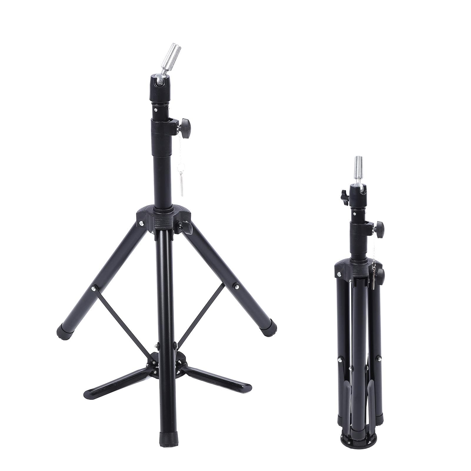 Adjustable Hairdressing Training Mannequin Manikin Head Tripod Stand Manikin Wig Doll Holder