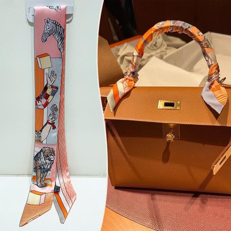 2024 Hot-Selling Imitation Silk Bag Handle Scarf Ribbon Hc08